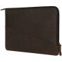 Decoded Waxed Slim geantă din piele, pentru iPad Pro 12,9" / MacBook până la 14" - maro
