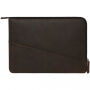 Decoded Waxed Slim geantă din piele, pentru iPad Pro 12,9" / MacBook până la 14" - maro