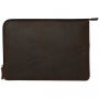 Decoded Waxed Slim geantă din piele, pentru iPad Pro 12,9" / MacBook până la 14" - maro