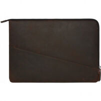 Decoded Waxed Slim geantă din piele, pentru MacBook Pro 15" - maro