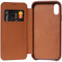 Husă Decoded Leather Slim Wallet, Apple iPhone XS Max maro