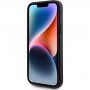 Guess Saffiano husă cu MagSafe pentru iPhone 15 Plus - negru