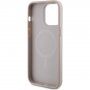 Guess Saffiano husă cu MagSafe pentru iPhone 15 Pro Max - roz