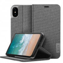 Husă LAUT Apex Knit, pentru iPhone X - gri