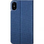 Husă LAUT Apex Knit, pentru iPhone X - albastru