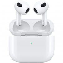 Original Apple Căști fără fir AirPods 3 cu carcasă de încărcare Lightning (2021) - alb