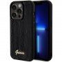 Guess Sequin Script Logo husă cu paiete pentru iPhone 14 Pro Max - negru