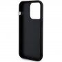 Guess Sequin Script Logo husă cu paiete pentru iPhone 14 Pro Max - negru