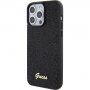 Guess Square Mirror Script Logo husă pentru iPhone 15 Pro Max - negru
