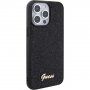 Guess Square Mirror Script Logo husă pentru iPhone 15 Pro Max - negru