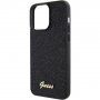 Guess Square Mirror Script Logo husă pentru iPhone 15 Pro Max - negru