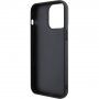 Guess Square Mirror Script Logo husă pentru iPhone 15 Pro Max - negru