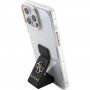 Guess Grip Stand 4G Metal Logo husă transparentă cu suport pentru iPhone 15 Pro Max - transparent
