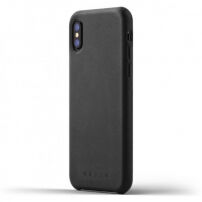 Husă Mujjo Full Leather, pentru Apple iPhone X - negru
