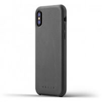 Husă Mujjo Full Leather, pentru Apple iPhone X - gri