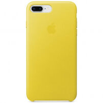 Husă originală Apple, din piele, pentru iPhone 8 Plus / 7 Plus - galben primăvăratic