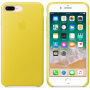 Husă originală Apple, din piele, pentru iPhone 8 Plus / 7 Plus - galben primăvăratic