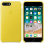 Husă originală Apple, din piele, pentru iPhone 8 Plus / 7 Plus - galben primăvăratic