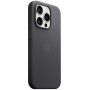 Husă originală Apple din țesătură FineWoven cu MagSafe pentru iPhone 15 Pro Max - negru