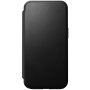 Nomad Modern Leather Folio carcasă flip cu MagSafe pentru iPhone 15 Plus - negru