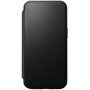 Nomad Modern Leather Folio carcasă flip cu MagSafe pentru iPhone 15 Pro Max - negru
