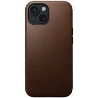 Nomad Modern Leather husă din piele cu MagSafe pentru iPhone 15 - maro