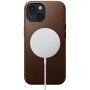 Nomad Modern Leather husă din piele cu MagSafe pentru iPhone 15 - maro