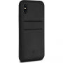 Husă Twelve South Relaxed Leather Clip, din piele, pentru iPhone X - negru