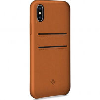 Husă Twelve South Relaxed Leather Clip, din piele, pentru iPhone X - maro