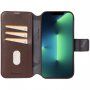 Decoded Detachable Wallet 2în1 husă detașabilă flip pentru iPhone 14 Pro Max - maro