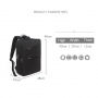 Rucsac multifuncţional pentru iPad / MacBook până la 13" - negru