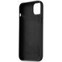 Mujjo Full Leather Wallet husă din piele cu buzunar carduri pentru iPhone 14 Plus - negru