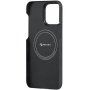 Pitaka MagEZ 4 600D husă cu model din fibră de carbon pentru iPhone 15 Plus - gri