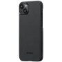 Pitaka MagEZ 4 600D husă cu model din fibră de carbon pentru iPhone 15 Plus - gri