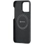 Pitaka MagEZ 4 600D husă cu model din fibră de carbon pentru iPhone 15 Pro - gri