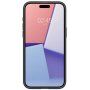 Spigen Crystal Hybrid husă transparentă cu ramă colorată pentru iPhone 15 Pro - negru