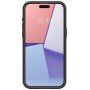 Spigen Optik Armor MagFit husă durabilă cu capac glisant pentru cameră foto și MagSafe pentru iPhone 15 Pro Max - negru
