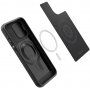 Spigen Optik Armor MagFit husă durabilă cu capac glisant pentru cameră foto și MagSafe pentru iPhone 15 Pro Max - negru