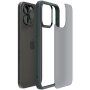 Spigen Ultra Hybrid Matte husă mată transparentă pentru iPhone 15 Pro Max - verde închis