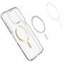Spigen Ultra Hybrid MagFit husă transparentă cu MagSafe auriu pentru iPhone 15 Pro Max - transparent