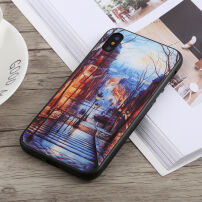 Carcasă pentru iPhone X / XS - stradă pe ploaie