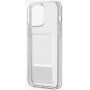 Husă transparentă cu buzunar pentru carduri UNIQ Air Fender pentru iPhone 15 Pro Max - transparent