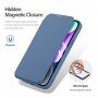 DUX DUCIS Skin X husă flip cu MagSafe pentru iPhone 15 Plus - albastru închis