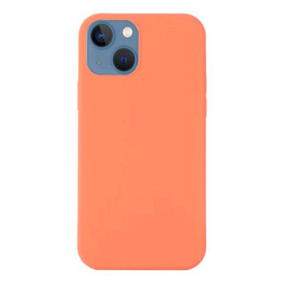 Husă din silicon cu MagSafe pentru iPhone 15 Plus - portocaliu