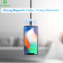 Cablu magnetic FLOVEME Round, cu USB-C / Micro USB / Lightning pentru iPhone / iPad / iPod / AirPods - 1m - auriu