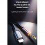 Joyroom cablu de conectare AUX cu conectori lightning / jack de 3,5 mm pentru iPhone / iPad - 2 m - negru