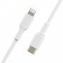 Cablu pentru încărcare ?i transfer de date BELKIN BOOST Charge USB-C/Lightning - MFi pentru iPhone / iPad / iPod / AirPods - 1 m - alb