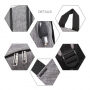 Rucsac universal cu port USB extern pentru iPad / MacBook până la 15" - gri