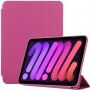 Husă cu stativ și funcția stand-by pentru iPad mini 6 / mini 7 - fucsia