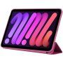 Husă cu stativ și funcția stand-by pentru iPad mini 6 / mini 7 - fucsia